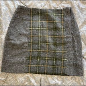 Banana Republic Plaid Tweed Mini